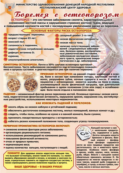 Всемирный день борьбы с остеопорозом.